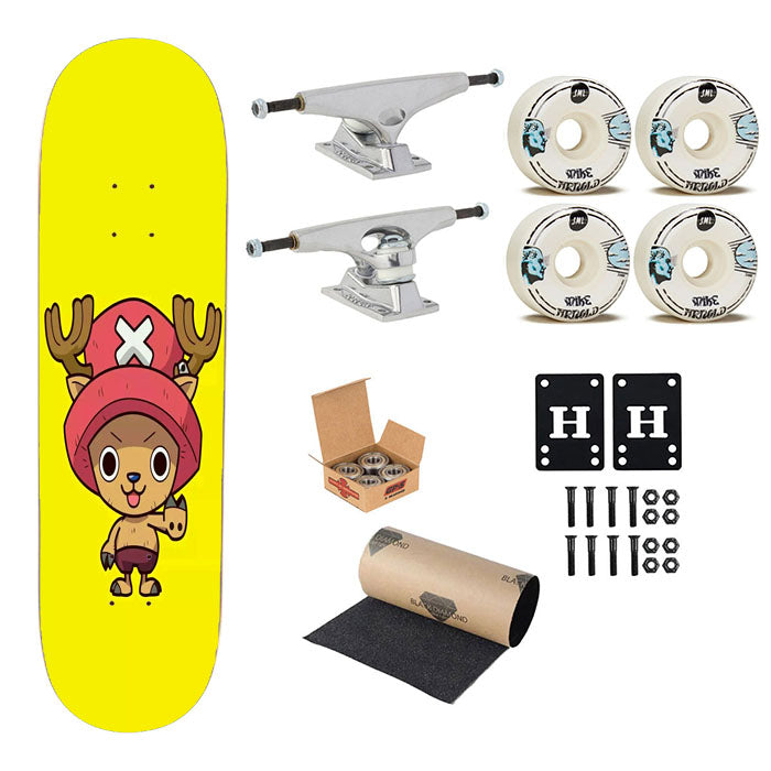 One Piece Chopper Skateboard Complete Board 8.0" X 31.75"