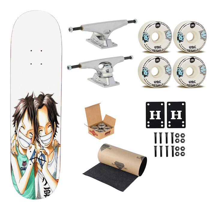 One Piece D. Brother Skateboard Complete Board 8.0" X 31.75"