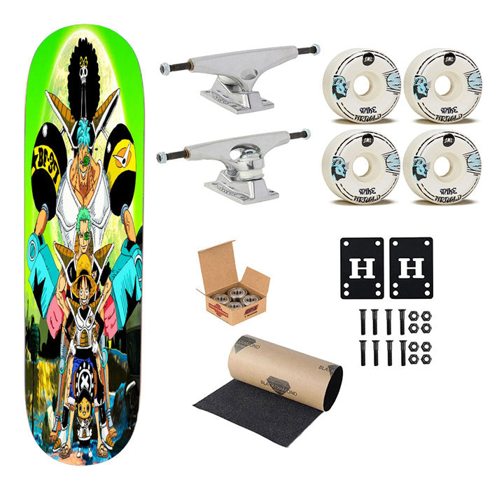 One Piece Saiyan Troopers Skateboard Complete Board 8.0" X 31.75"