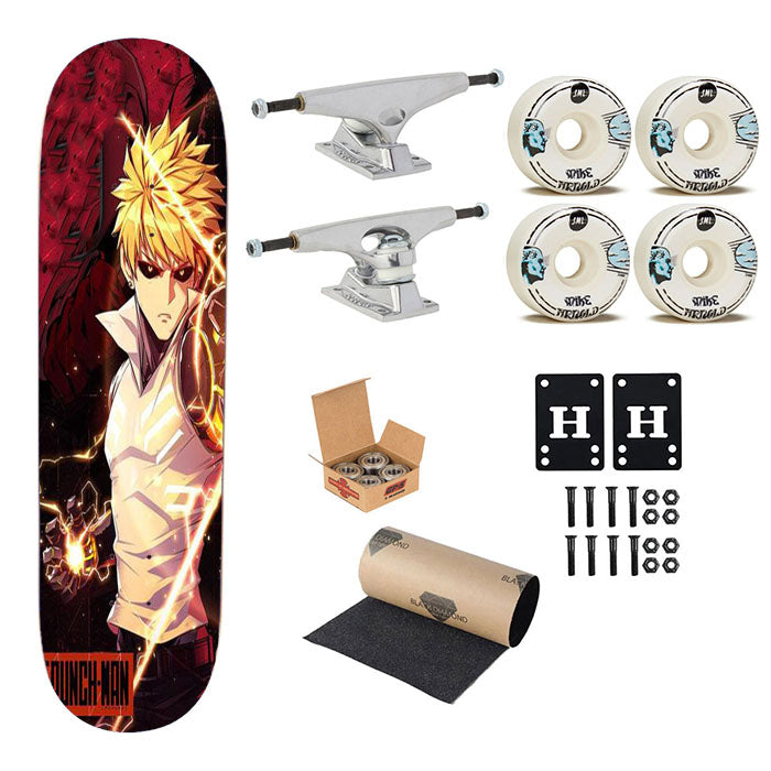 One Punch Man Skateboard Complete Board 8.0" X 31.75"