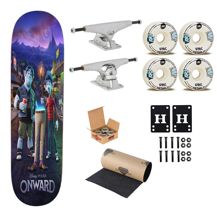 Onward Disney Pixar Animated Movie Poster Skateboard Complete Board 8.0" X 31.75"