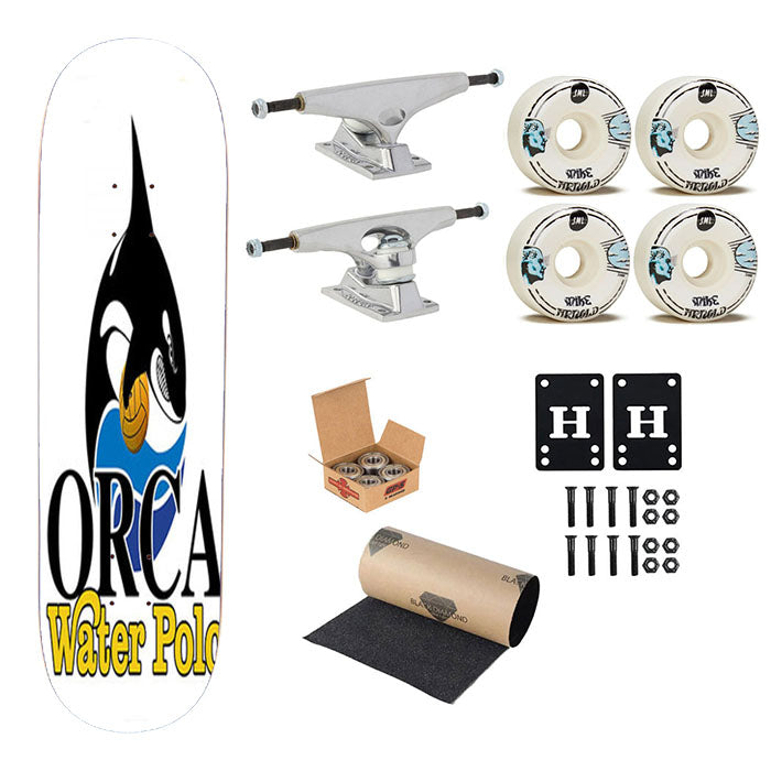 Orca Water Polo Skateboard Complete Board 8.0" X 31.75"