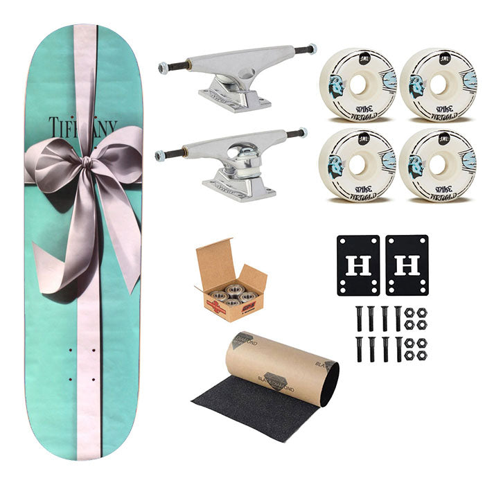 Original Tiffany And Co Box Skateboard Complete Board 8.0" X 31.75"