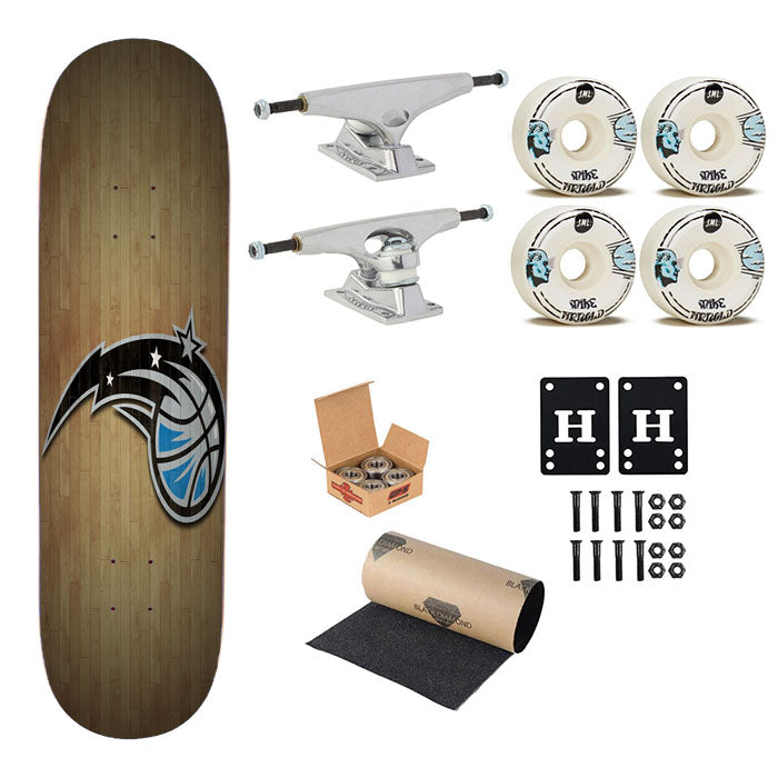 Orlando Magic Logo Skateboard Complete Board 8.0" X 31.75"