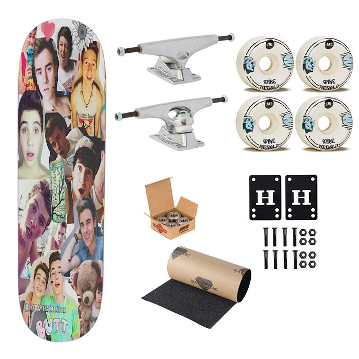 Our Second Life Collage Skateboard Complete Board 8.0" X 31.75"