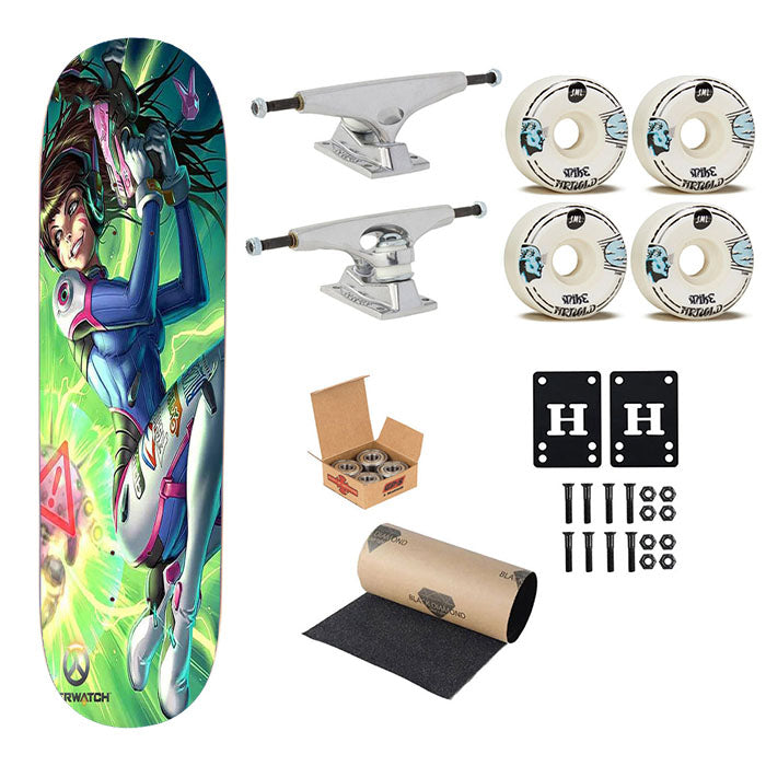 Overwatch D.Va Skateboard Complete Board 8.0" X 31.75"