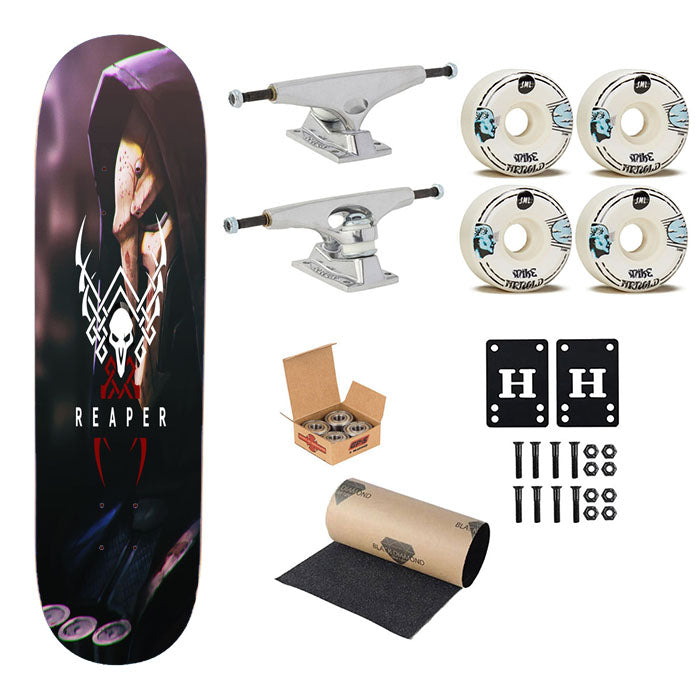 Overwatch Reaper Skateboard Complete Board 8.0" X 31.75"
