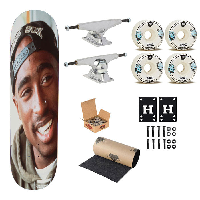 Pac Tupac Shakur Skateboard Complete Board 8.0" X 31.75"