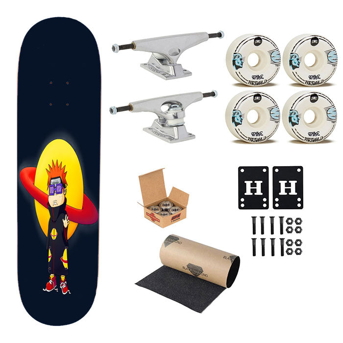 Pain And Chuckie From Rugrats Skateboard Complete Board 8.0" X 31.75"