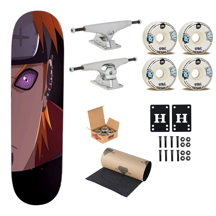 Pain Naruto Picture Skateboard Complete Board 8.0" X 31.75"