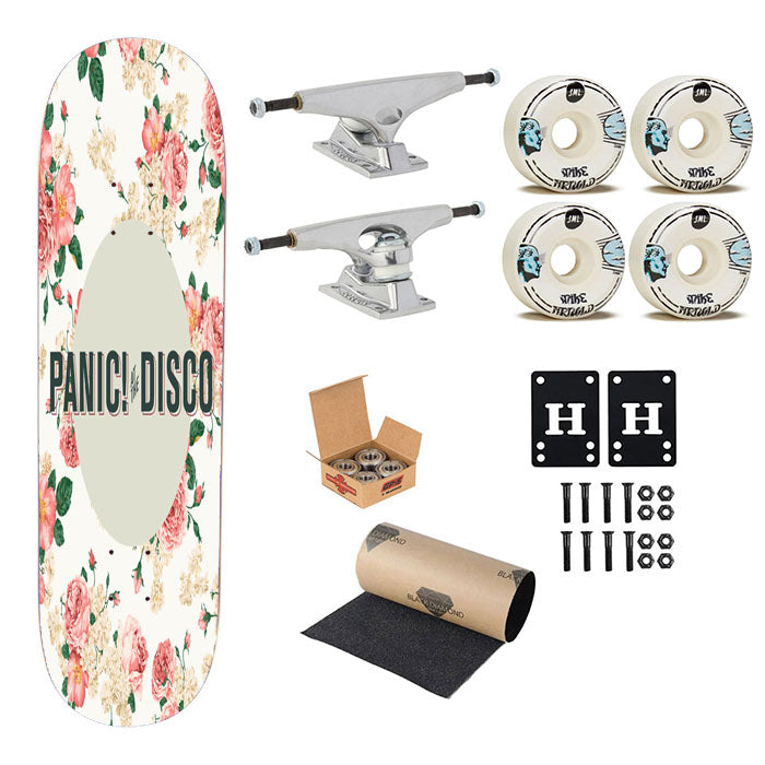 Panic At The Disco Flowers Skateboard Complete Board 8.0" X 31.75"