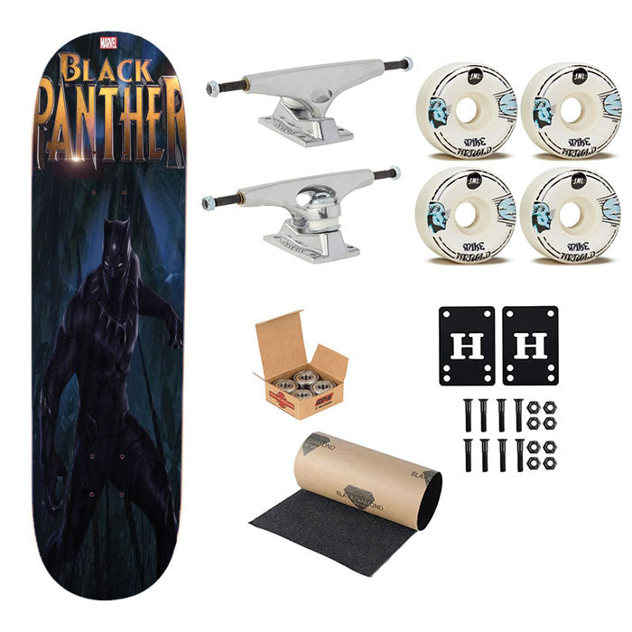 Panther Marvel Skateboard Complete Board 8.0" X 31.75"