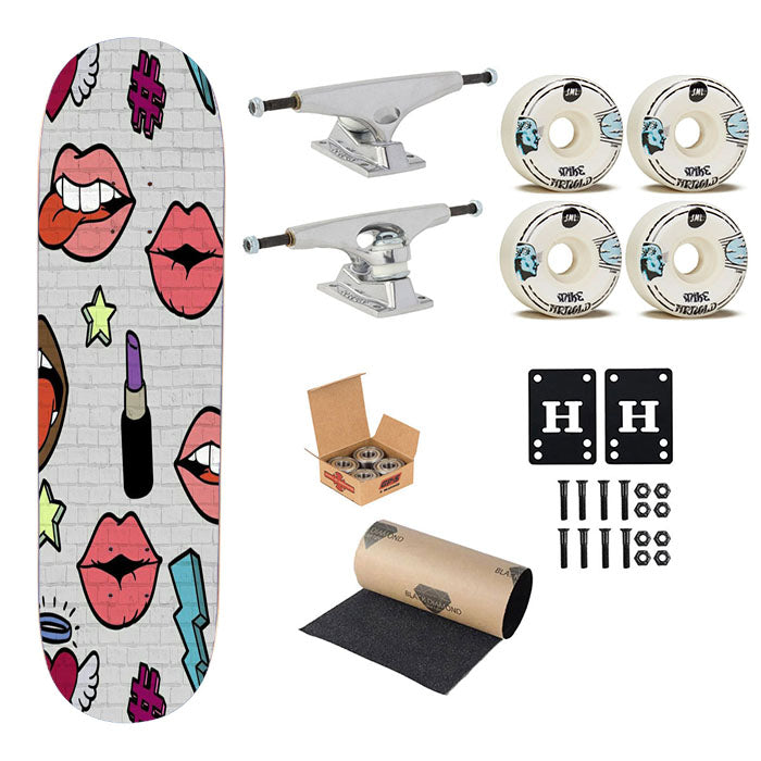 Papel De Parede Tumblr Unicornio Pink Skateboard Complete Board 8.0" X 31.75"