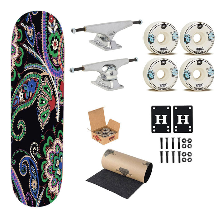 Parisian Paisley Vera Bradley Skateboard Complete Board 8.0" X 31.75"