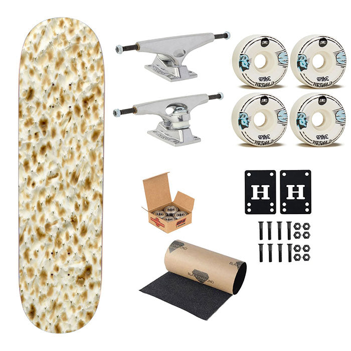 Passover Matzo Matzah Skateboard Complete Board 8.0" X 31.75"