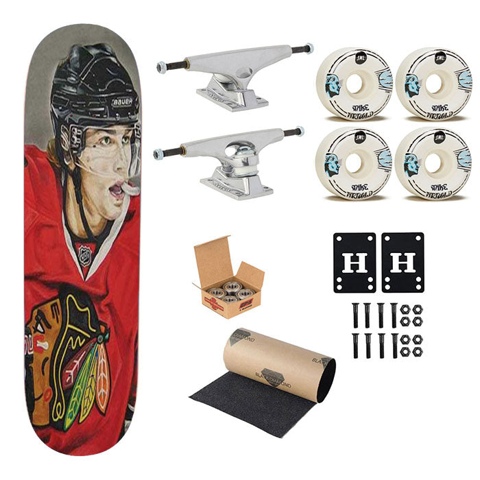 Patrick Kane Paint Skateboard Complete Board 8.0" X 31.75"