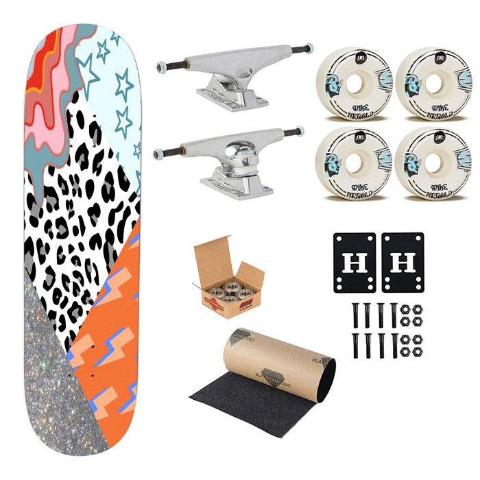 Pattern Art Skateboard Complete Board 8.0" X 31.75"