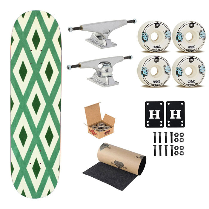 Pattern Bali Skateboard Complete Board 8.0" X 31.75"