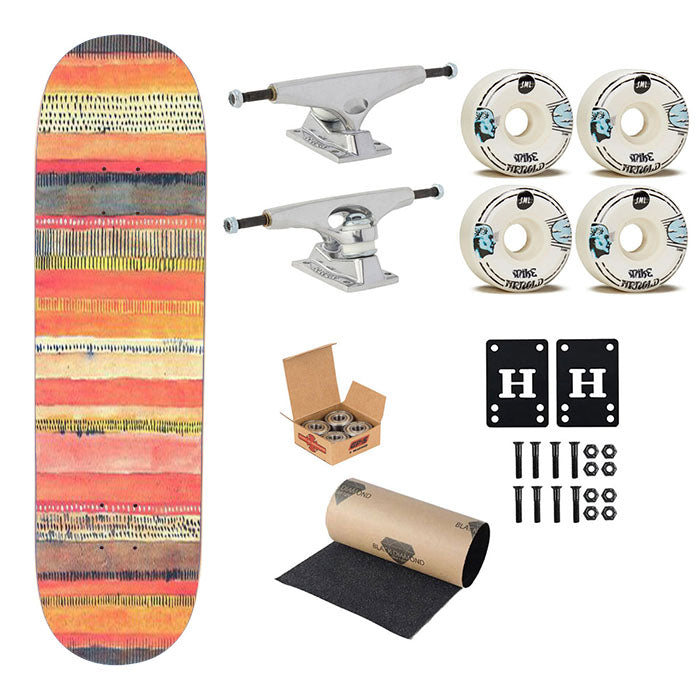 Pattern Is A Blur Skateboard Complete Board 8.0" X 31.75"