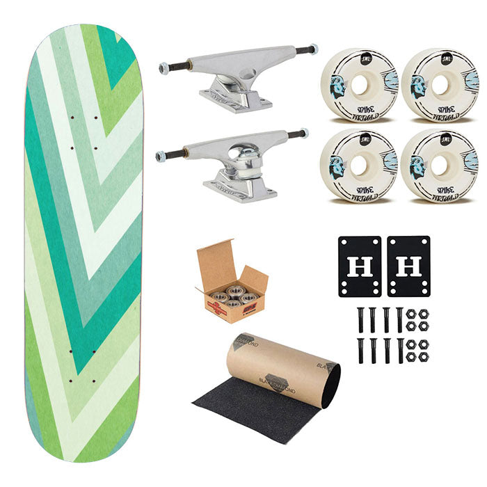 Pattern Pillow Glass Skateboard Complete Board 8.0" X 31.75"