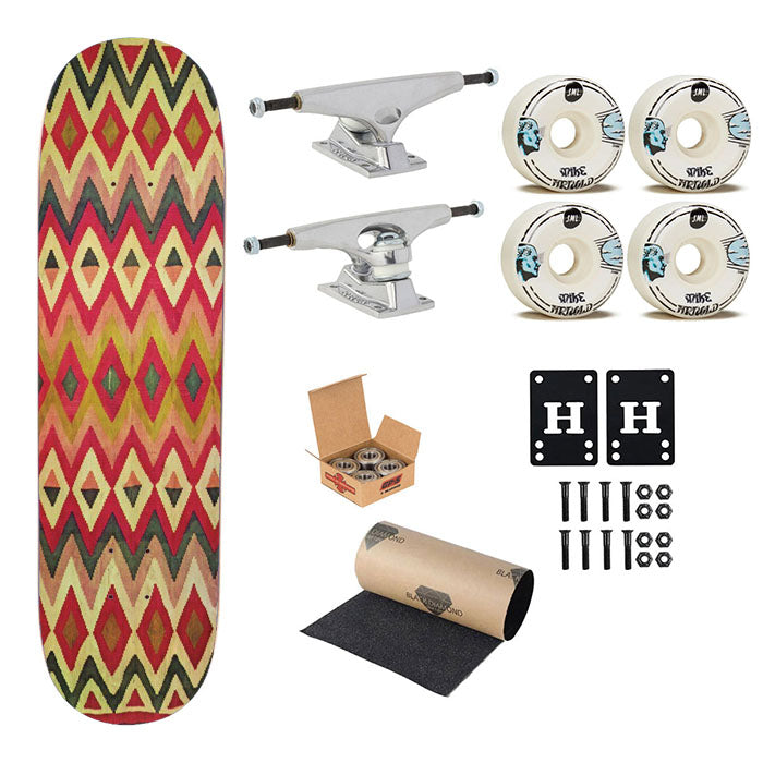 Pattern Skin Know Bath Skateboard Complete Board 8.0" X 31.75"