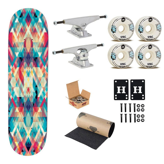 Pattern Wonderfull Skateboard Complete Board 8.0" X 31.75"