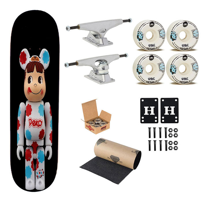 Peko Figure Kaws Skateboard Complete Board 8.0" X 31.75"
