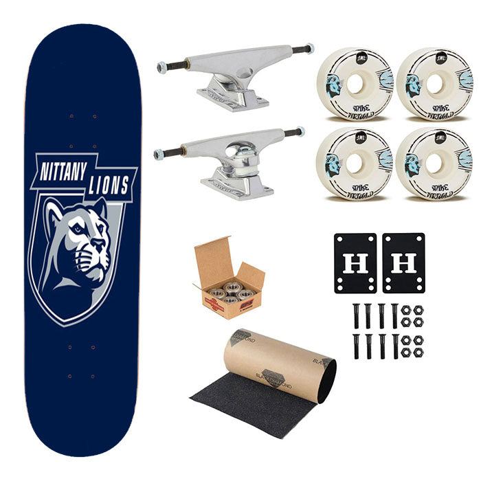 Penn State Nittany Lions Blue Skateboard Complete Board 8.0" X 31.75"