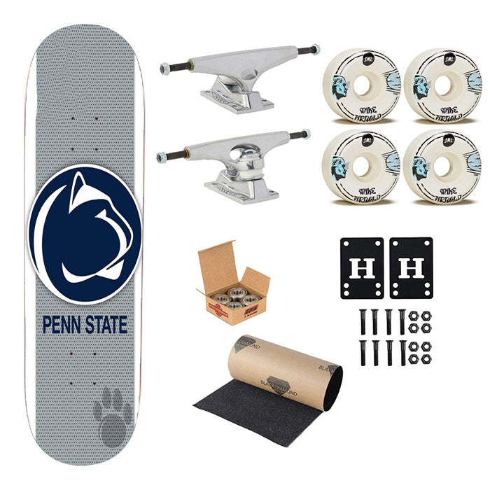 Penn State Nittany Lions Football Skateboard Complete Board 8.0" X 31.75"
