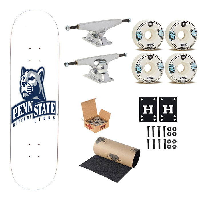 Penn State Nittany Lions Logo Skateboard Complete Board 8.0" X 31.75"