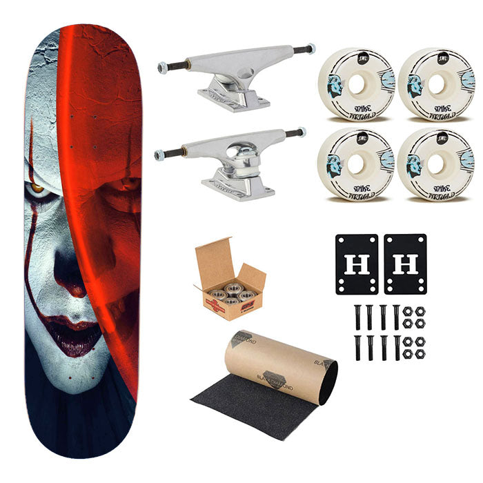 Pennywise The Clown Skateboard Complete Board 8.0" X 31.75"