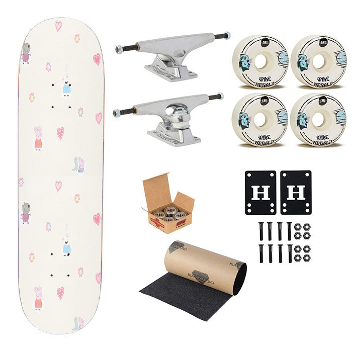 Peppa Pig Pattern Skateboard Complete Board 8.0" X 31.75"