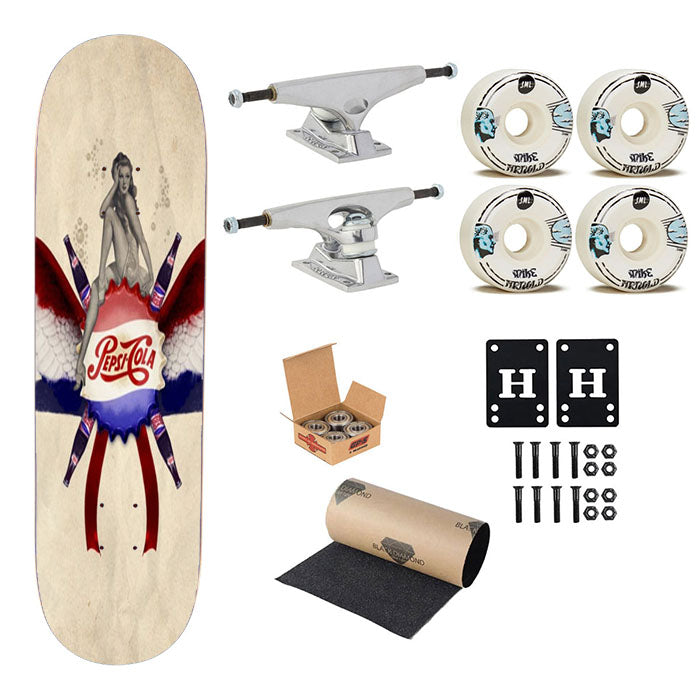 Pepsi Coca Cola Drink Skateboard Complete Board 8.0" X 31.75"