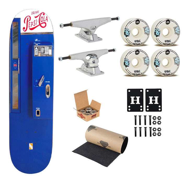 Pepsi Cola In Bottles Vending Machine Skateboard Complete Board 8.0" X 31.75"
