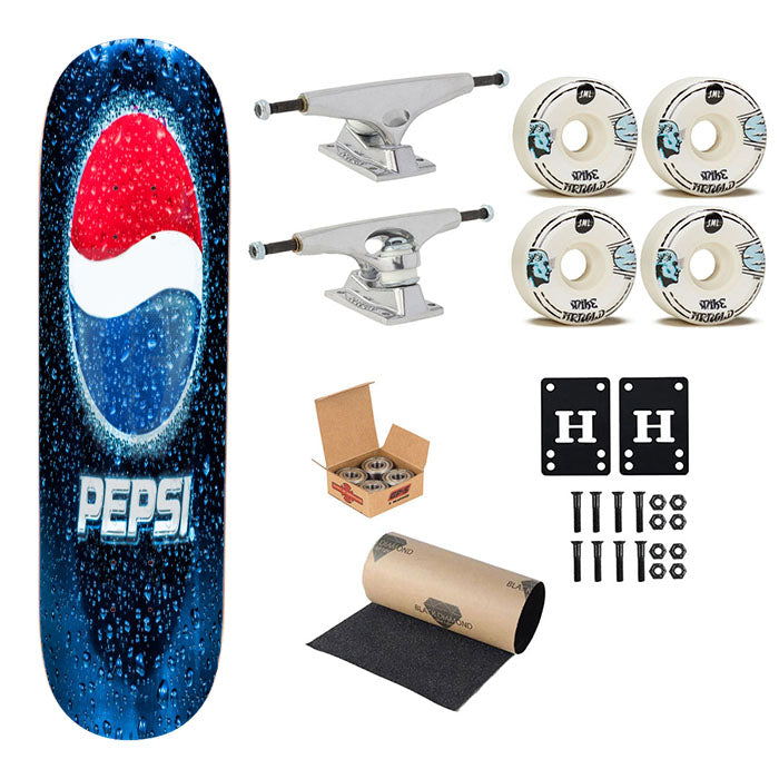 Pepsi Ice Cold Cans Logo Skateboard Complete Board 8.0" X 31.75"