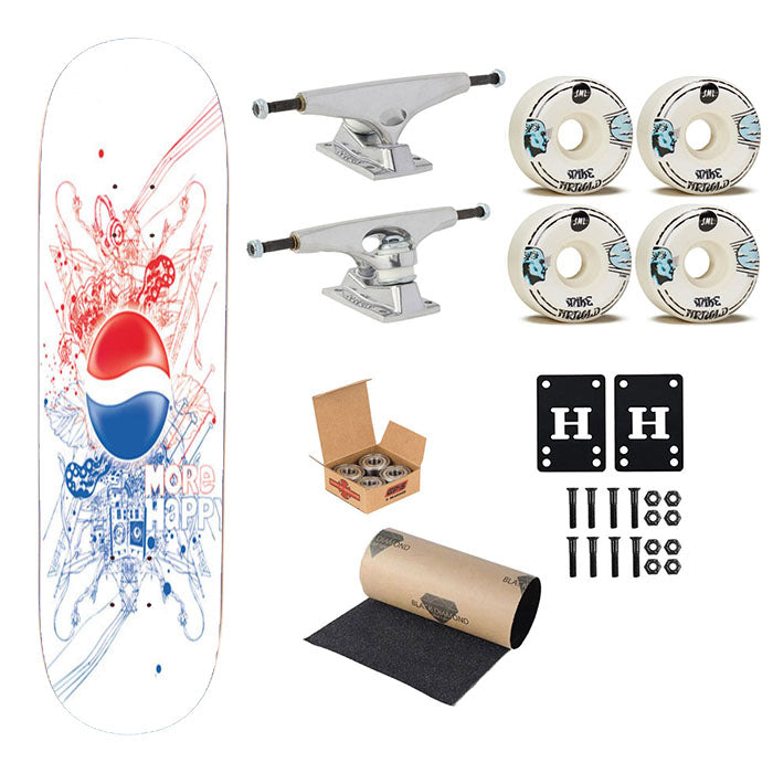 Pepsi More Happy Skateboard Complete Board 8.0" X 31.75"