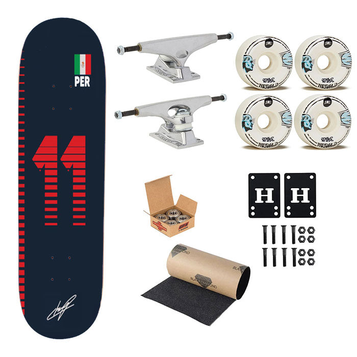 Perez - F1 Skateboard Complete Board 8.0" X 31.75"