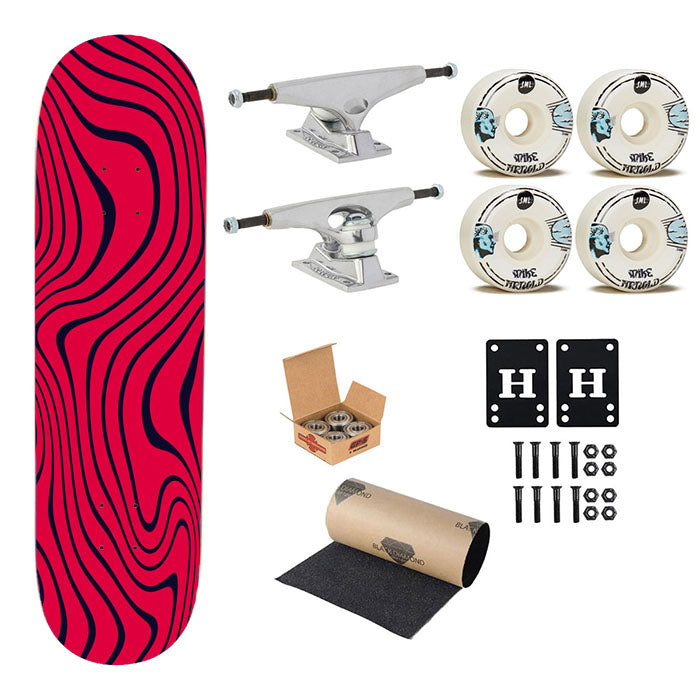Pew Die Pie Pattern Skateboard Complete Board 8.0" X 31.75"
