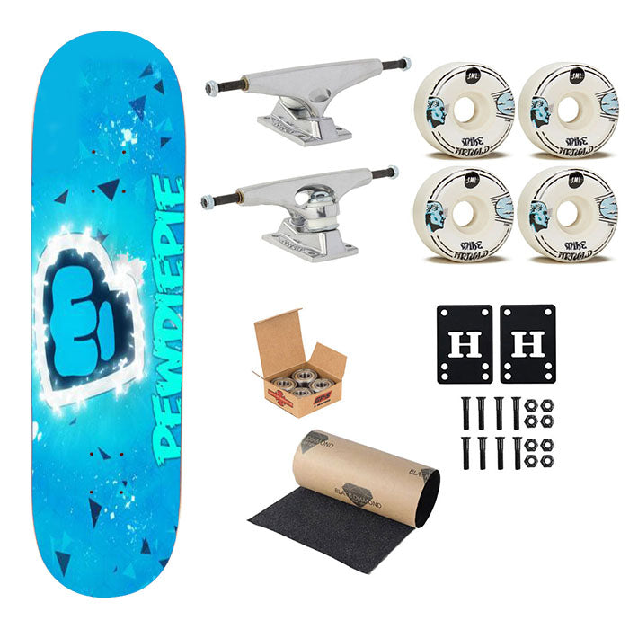 Pewdiepie Brofist Logo Skateboard Complete Board 8.0" X 31.75"