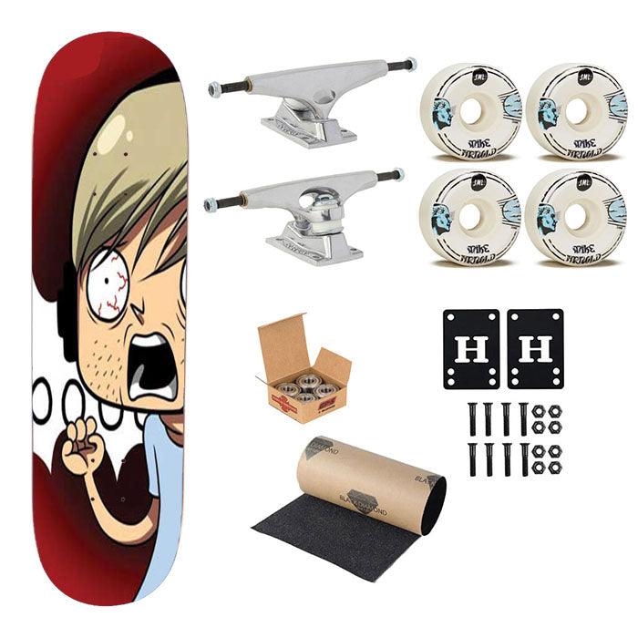 Pewdiepie Cartoon Skateboard Complete Board 8.0" X 31.75"