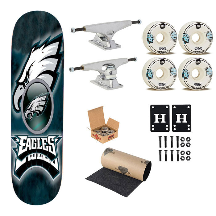 Philadelphia Eagles Club Skateboard Complete Board 8.0" X 31.75"