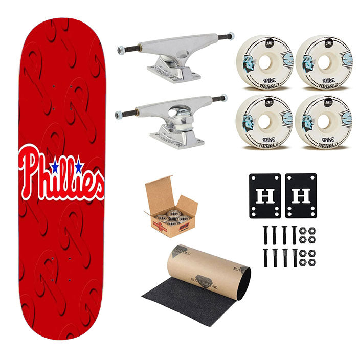 Philadelphia Phillies Skateboard Complete Board 8.0" X 31.75"