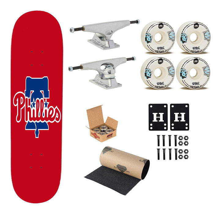 Philadelphia Phillies Feature Skateboard Complete Board 8.0" X 31.75"