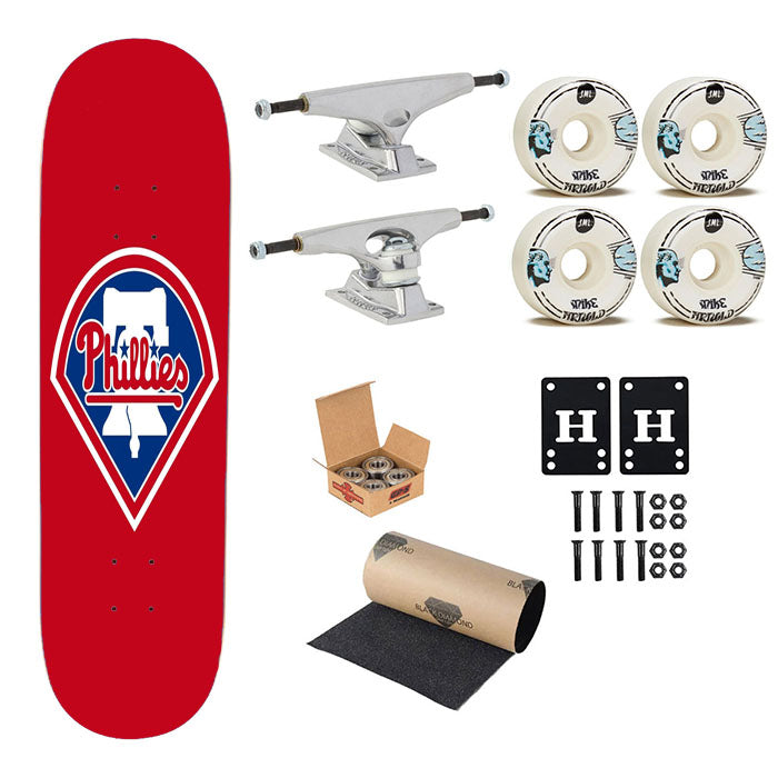 Philadelphia Phillies Logo Skateboard Complete Board 8.0" X 31.75"