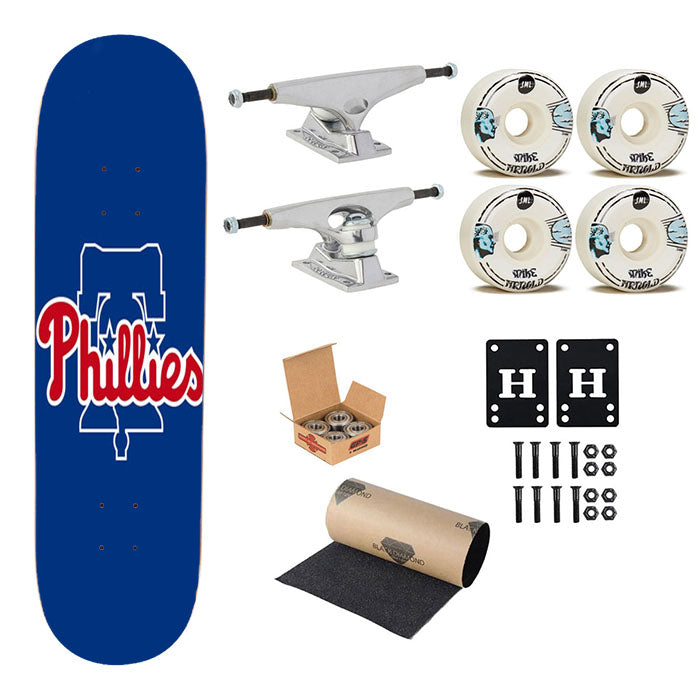 Phillies Logo Skateboard Complete Board 8.0" X 31.75"
