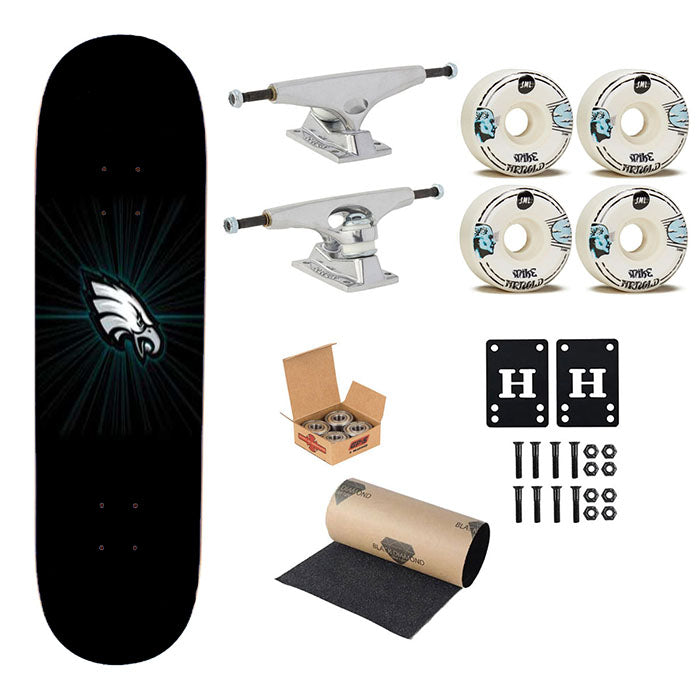 Philly Eagles Little Logo Skateboard Complete Board 8.0" X 31.75"