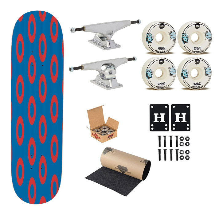 Phish Fishman Donut Skateboard Complete Board 8.0" X 31.75"