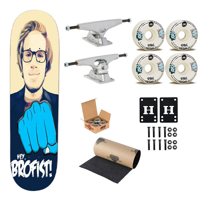 Piewdiepie Skateboard Complete Board 8.0" X 31.75"