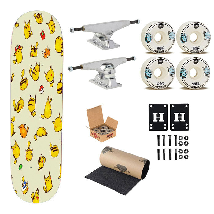Pikachu Cute Skateboard Complete Board 8.0" X 31.75"
