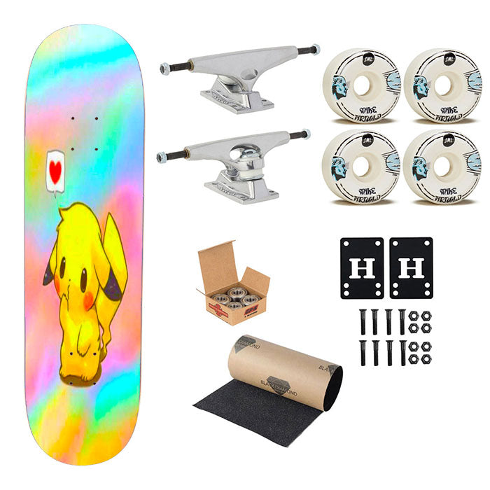 Pikachu Love Skateboard Complete Board 8.0" X 31.75"